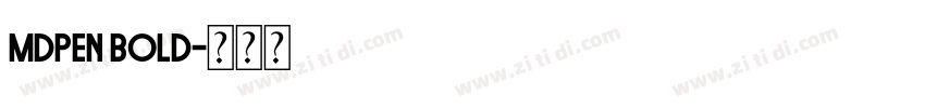 MDPEN Bold字体转换